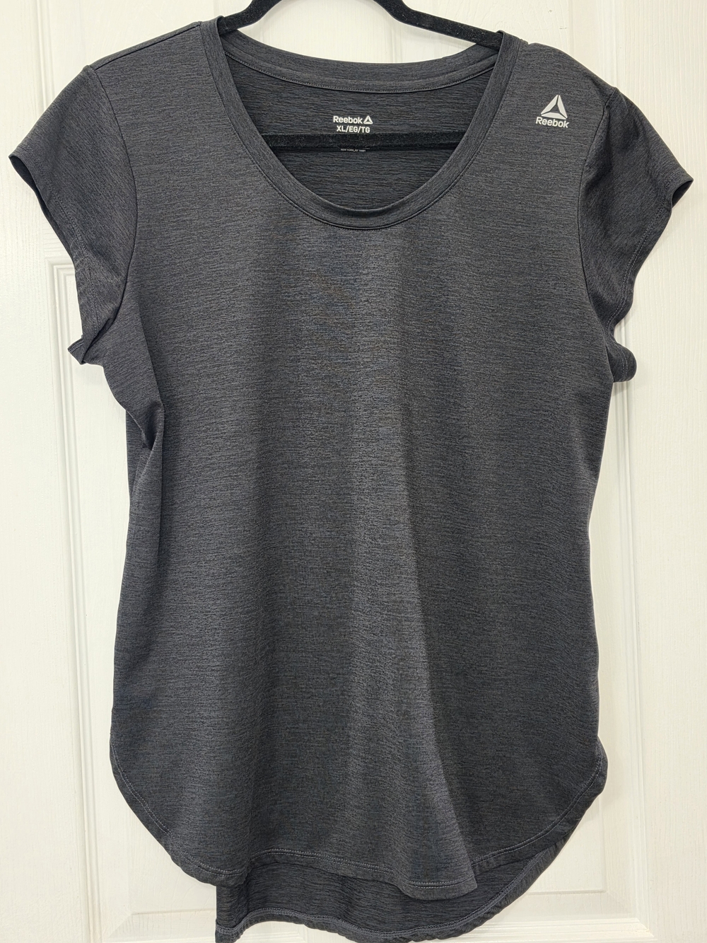 Reebok Women's Charcoal Short Sleeve Performance Tee XL